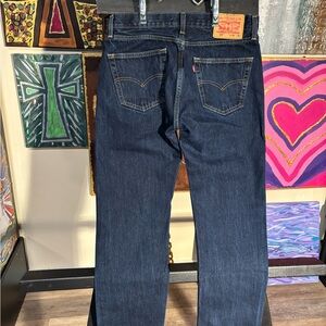 Levi's 505 Men's Classic Blue Straight Jeans